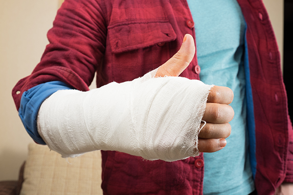 Hand In A Cast cast aside. | I didn't have my glasses on....